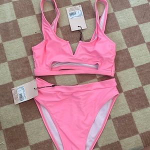 NWT Missguided high waisted bikini set
